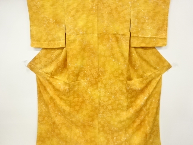 未使用品　楓模様暈し小紋着物